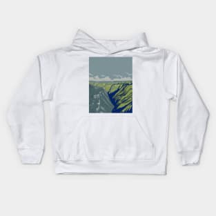 Copper Canyon or Barrancas del Cobre in Chihuahua Northwestern Mexico WPA Art Deco Poster Kids Hoodie